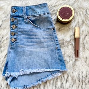 High Waist Jean Short